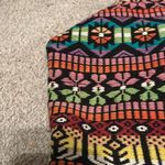 BFA bold embroidered multicolor geometric print blazer with silver buttons.‎ Red Size 16 Photo 5