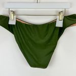 J.Crew Curved Waist Cheeky Bikini Bottom Beach Swim Minimalist Green XL NWT Photo 9