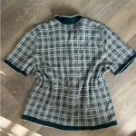 Abercrombie & Fitch  Plaid Knit Button-Up Shirt Photo 6