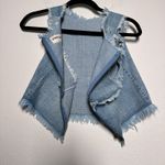 Pistola P5283 Chambray Sleeveless Top Frayed Hem Dancing Days – Small Photo 3