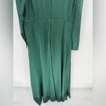 Lulus Endearing Elegance Emerald Green Satin Long Sleeve Maxi Dress Size 3X Photo 10