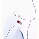 Anthropologie New!  Whimsical Cherry Drop Earrings With Gold Stems Summer Jewelry Photo 1