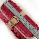 Juicy Couture  Very Pink Clutch Sequins Straw Wallet Photo 6