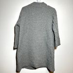 Sundance  Cardigan Sweater Cable Knit Open Front Long Sleeve Gray Small Photo 3
