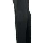 WAYF  Black Sleeveless V-neck Keyhole Formal Flared Wide Leg Ankle Jumpsuit Sz L Photo 1