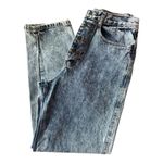 Vintage 80's Essentials Sport Acid Wash high rise Mom Button Fly jeans size 10 Blue Photo 8