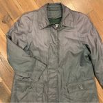 Fleet Street COPY -  Vintage Green Raincoat Jacket Size 8 Petite Photo 7