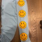 Aviator Nation Light Blue Smiley Face  Sweatpants Photo 1