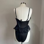 Midnight Hour 90s Vintage Dark Fairy Lace Black & Gold Bodysuit With Sheer Flouncy Tutu Size M Photo 5