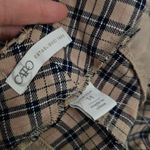 Cato Tan Coffee Plaid High Rise Wide Leg Trouser Pants Size 14 Photo 5