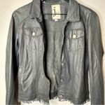 Jakett JKT NYC Alexa Jean Burnished Grey Leather Jacket Size M Gray Size M Photo 6