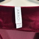 Anthropologie Amadi Greta Velvet Tunic Red Mini Dress Holiday Christmas Small Photo 3