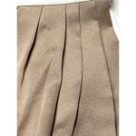 Ann Taylor Size 8 White Beige Draped Asymmetric Blouse Side Zip Chic Modern Fit Photo 11