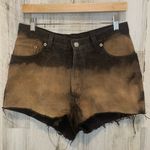 Denizen from Levi's Levis Vintage Button Fly High Rise Cut Off Custom Shorts- Black Size 13 Photo 0