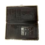 Metallic Pink Wallet Clasp Credit Card Holder Billfold Snap Photo 2