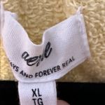 Aerie  Easy Street Yellow Terry Popover Sweatshirt Balloon Sleeve Cozy Size XL Photo 6