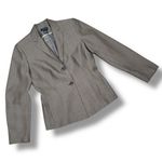 Ann Taylor  Wool Blend Blazer Jacket Taupe Brown Size 6 Photo 11