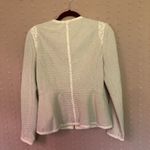 Rebecca Taylor  Lace Detail Cotton Blend‎ Structured Zip Up Jacket Sz 8 Photo 1
