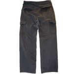 ZARA Cargo Pants Utility Wide Leg Trousers Blue Black Casual Women's Size 12 Photo 1