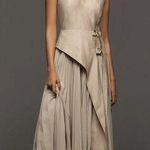 Anthropologie Acler Ellenbrook Maxi Dress Stone size US 12 New Photo 0