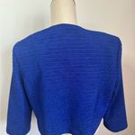 Maya Brooke Women's Size 10 Open Front Cropped Cardigan Jacket royal blue NWOT Photo 3