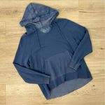 Aerie  Blue Distressed Oversized Hoodie Photo 0