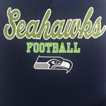 NFL Seattle Seahawks V-Neck Tee Navy Green Small Photo 2