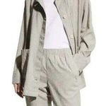 Eileen Fisher Stand Collar Organic Cotton & Linen Jacket Photo 0