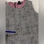 Norton Mcnaughton Plaid Floral Dress Sleeveless Black White Women’s Size 12 Photo 10