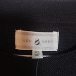 Lou & grey  Knit Striped Black and Gold Sweater Dress Bold Cuff Size XS Photo 5