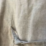 Vintage Cottagecore Pastel Embroidered Linen Cotton Blend Vest Granola Gorp MED Tan Photo 3