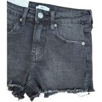BP NWT . Womens Size 24 Black Mid-Rise Distressed Denim Shorts Raw Hem Photo 93
