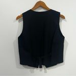 Vintage AGAPO‎ embroidered vest 100% cotton women’s SIZE MEDIUM Black Photo 2