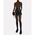 Ganni  Metallic Rib Knit Tie Back Top Womens Size XL Gold Black NWT Retail $ 225 Photo 4