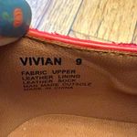 Golo Vivian Platform Silk Floral Shoes Size 9 red asian Photo 5