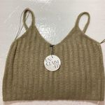 Paper Moon Women's Tan Ribbed Top Size Small Photo 0