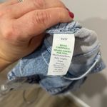 Aerie Denim Strapless Corset Top Size XS Smocked Back Y2K Bustier Tube Photo 4