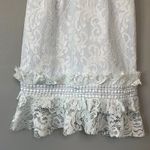 Pretty Little Thing NWT  Dusty Blue Frill Hem Lace Bodycon Size 4 Photo 6