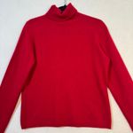 Valerie Stevens VTG Luxurious Soft Red Cashmere Turtleneck Sweater Size Medium Photo 0