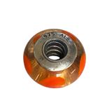 Pandora Murano Glass Bead Orange Spots 925 ALE Sterling Silver Charm Bracelet Photo 2