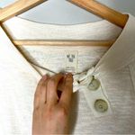 We The Free  People Cream Beige Pullover Sweatshirt with Buttons Size Large Photo 4