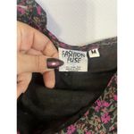 Fashion Fuse Vintage Dainty Floral 100% Silk Tank Maxi Dress Sz Medium Goth 90s Photo 3