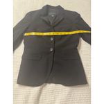 Banana Republic Stretch Petite 2P Black Blazer Office Career Wool Old Money Photo 2