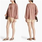 Maje 💕 Lolivate Floral-Print Satin Blouse Mini Fleurs Print Size 2 = Medium NWT Photo 8