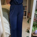 Hidden heart Navy Cotton Jumpsuit Photo 1