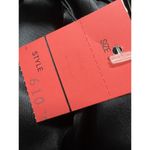 Vintage 80s NOS Womens Prom Dress Size 3/4 Black White Satin Long Formal Flaws Photo 8