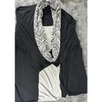 Rebecca Malone  Black Open Front Cardigan Blouse , Size 2XL Photo 2