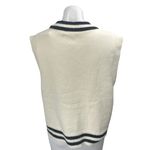 NEW Oak + Fort White Black Sleeveless Knit V Neck Tank Sweater Vest Top Size S Photo 1
