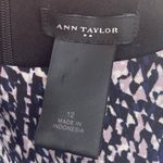 Ann Taylor midi business attire printed & black dress / 12 / NWT Photo 7