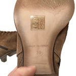 Free People  Loveland Ankle Boot Size 39 US 9 Brown Suede Snake Embossed Boho Photo 9